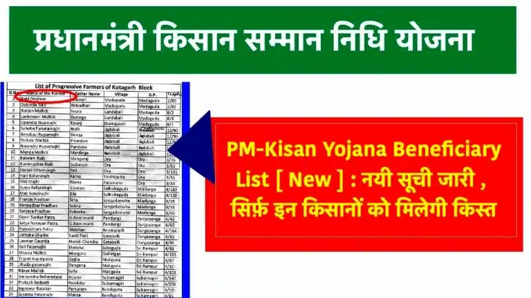 PM-Kisan Yojana Beneficiary List [ New ]