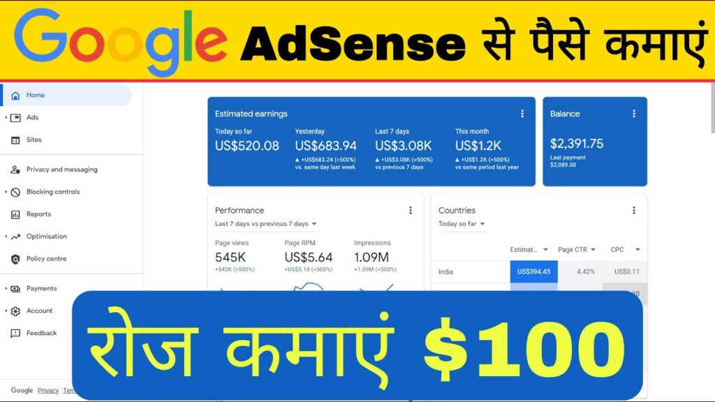Google Adsense Se Paisa Kaise Kamaye